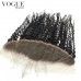 Kinky Curly 13x4 Lace Frontal Closure With Baby Hair,Natural Color